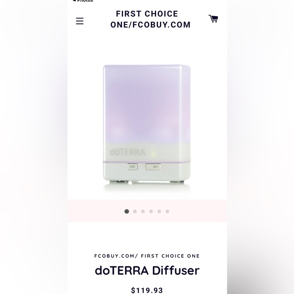 New Doterra White Essential Oil Diffuser